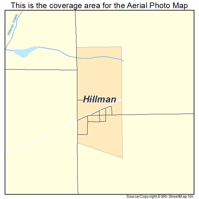 Hillman, MN location map 