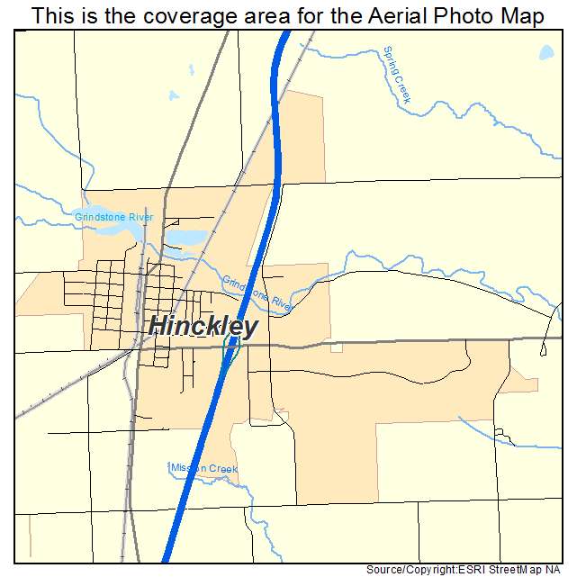 Hinckley, MN location map 