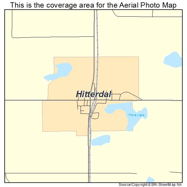 Hitterdal, MN location map 