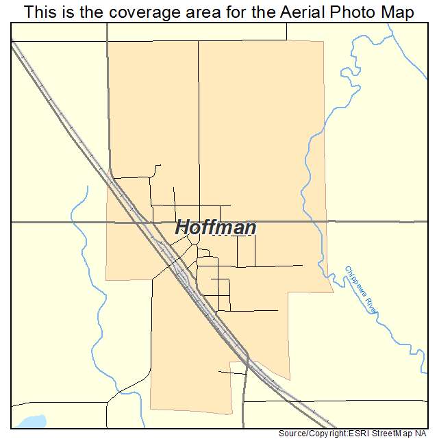Hoffman, MN location map 