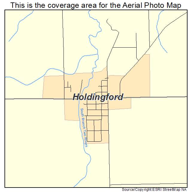Holdingford, MN location map 