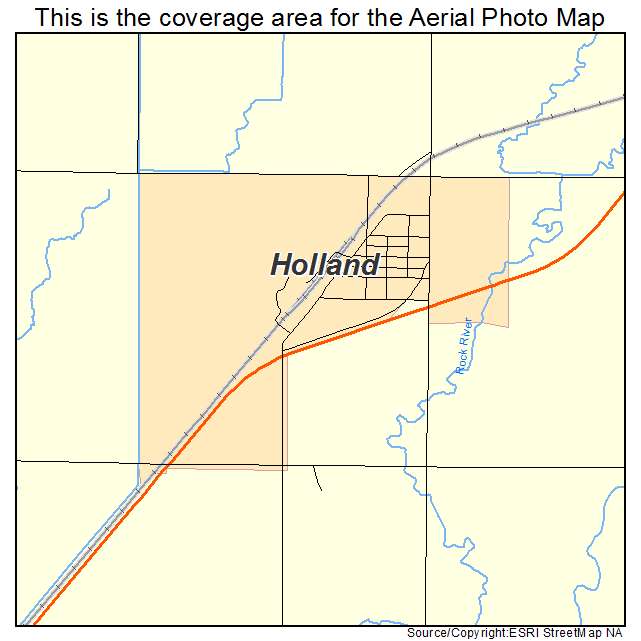 Holland, MN location map 