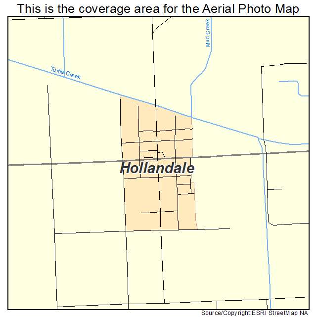 Hollandale, MN location map 