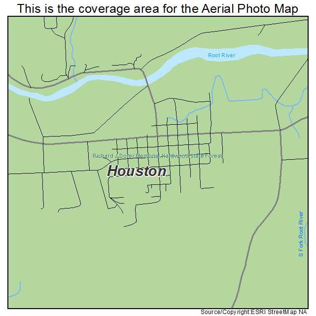 Houston, MN location map 