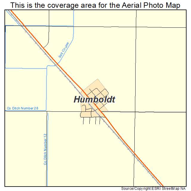 Humboldt, MN location map 