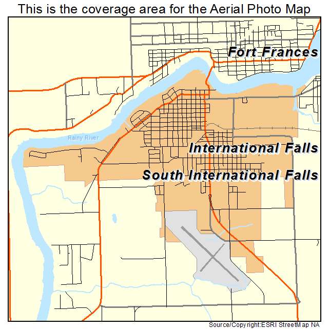 International Falls, MN location map 