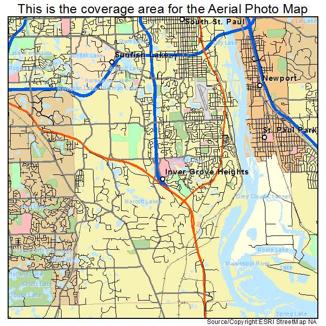 Inver Grove Heights, MN location map 