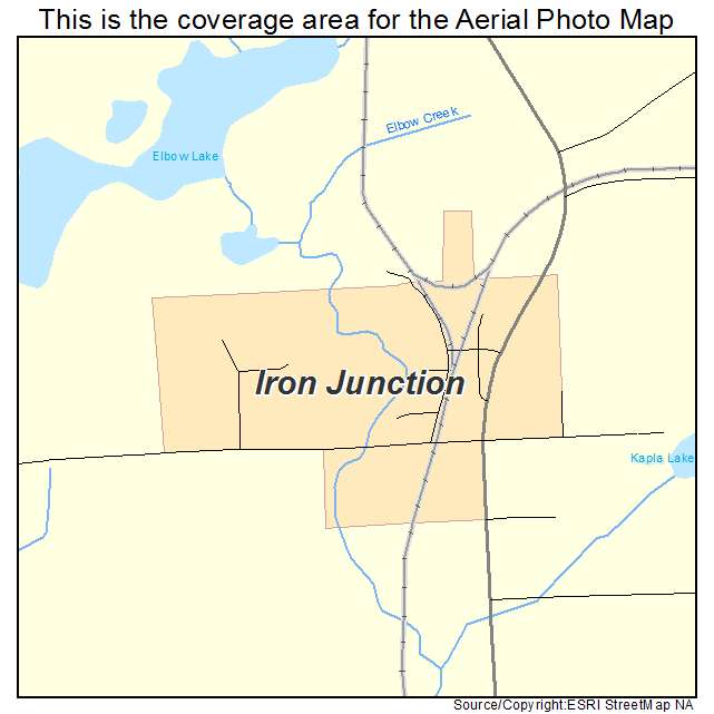 Iron Junction, MN location map 