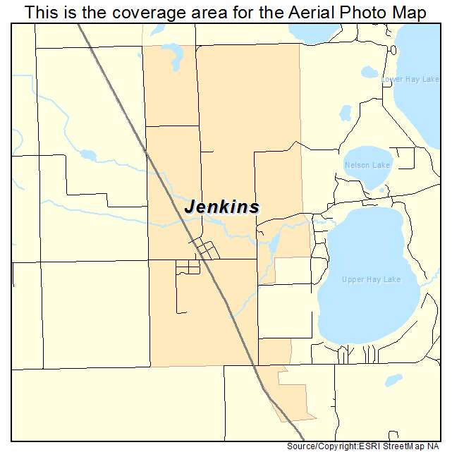 Jenkins, MN location map 