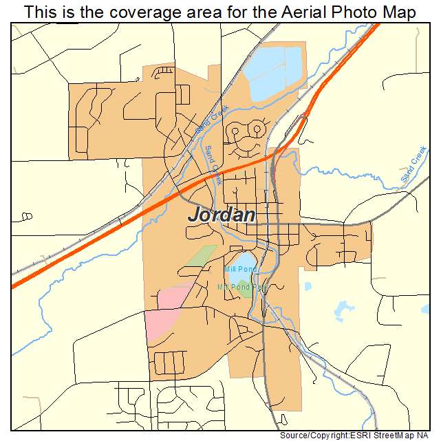 Aerial Photography Map of Jordan, MN Minnesota