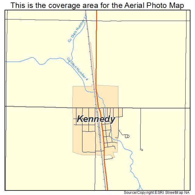 Kennedy, MN location map 