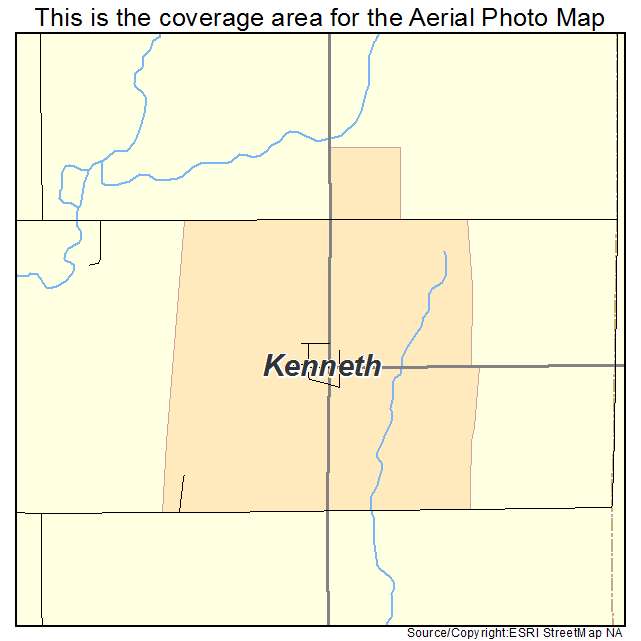 Kenneth, MN location map 