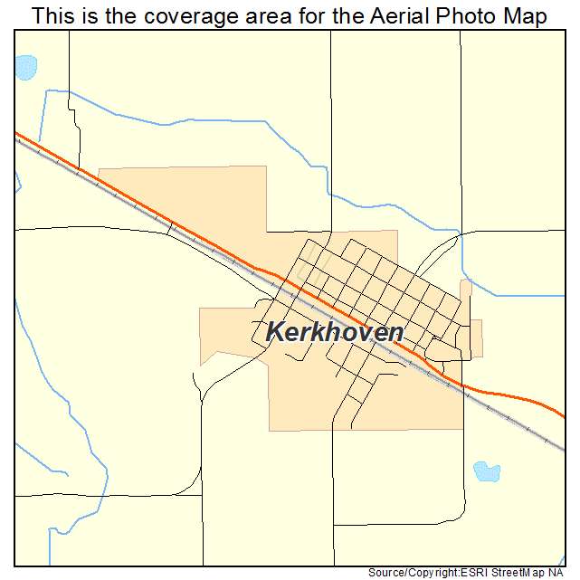 Kerkhoven, MN location map 