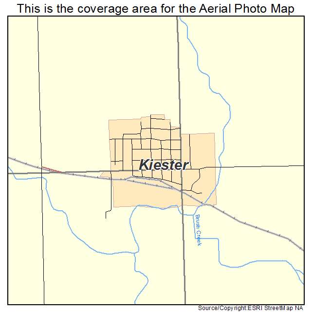 Kiester, MN location map 
