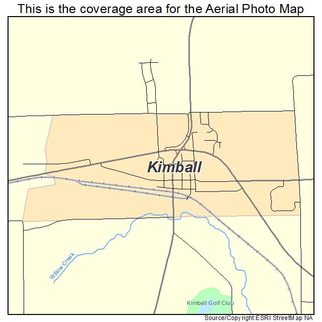 Kimball, MN location map 