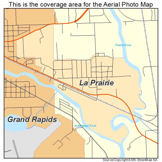 La Prairie, MN location map 