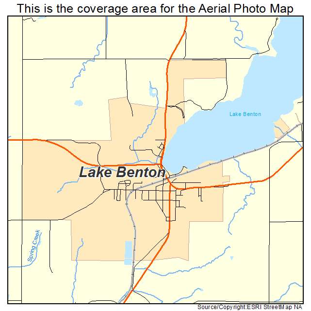 Lake Benton, MN location map 