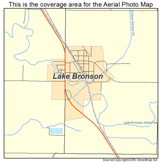 Lake Bronson, MN location map 