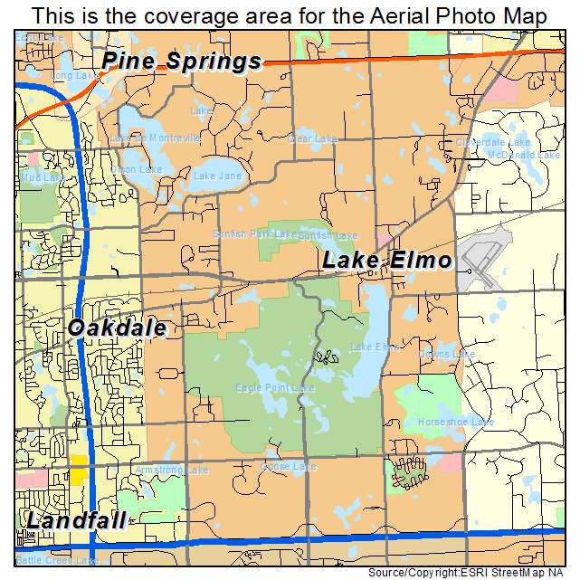 Lake Elmo, MN location map 