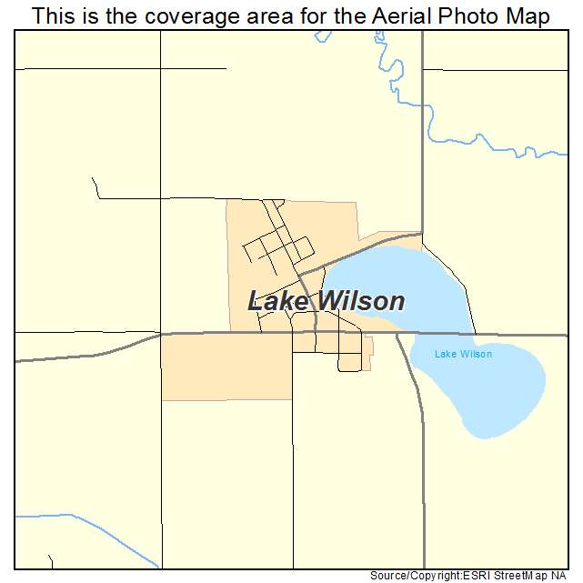 Lake Wilson, MN location map 