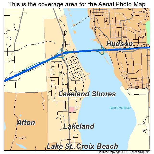 Lakeland, MN location map 
