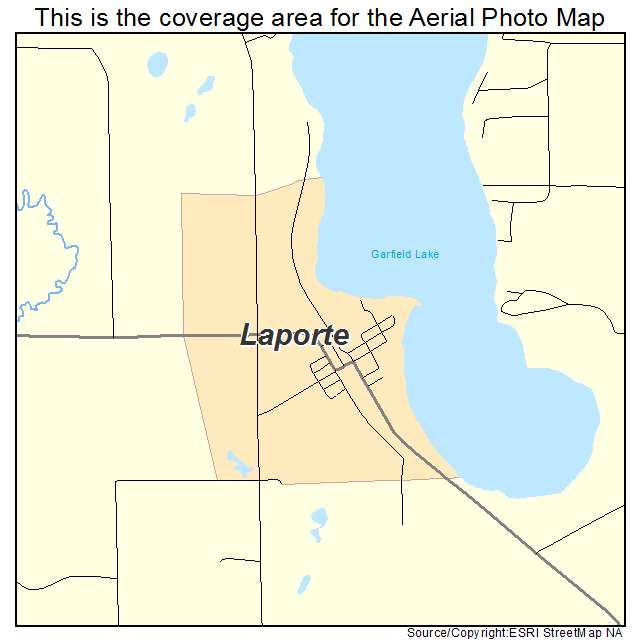 Laporte, MN location map 