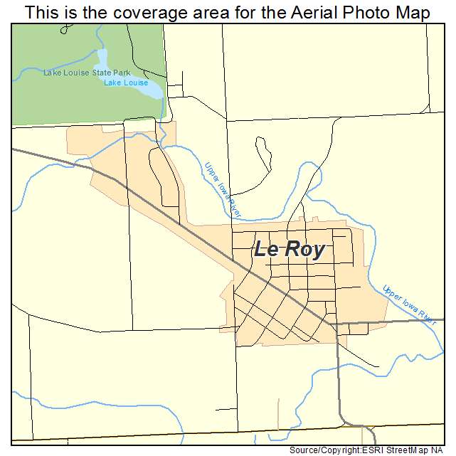 Le Roy, MN location map 