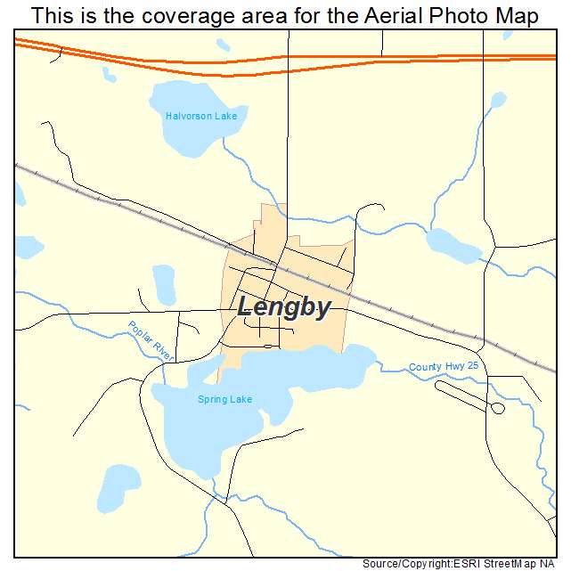 Lengby, MN location map 