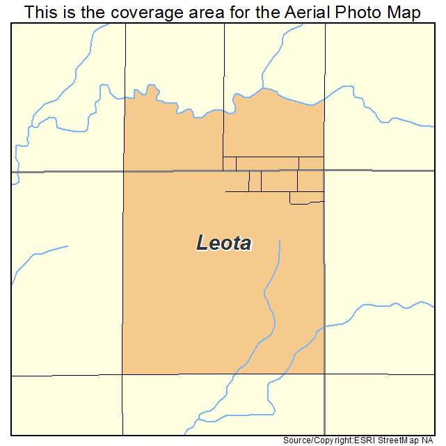 Leota, MN location map 