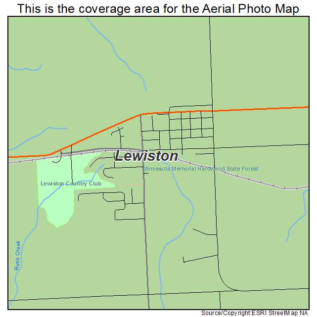 Lewiston, MN location map 