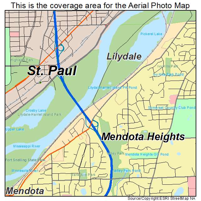 Lilydale, MN location map 