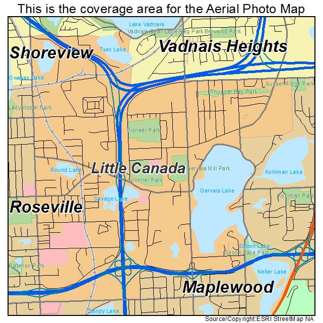 Little Canada, MN location map 