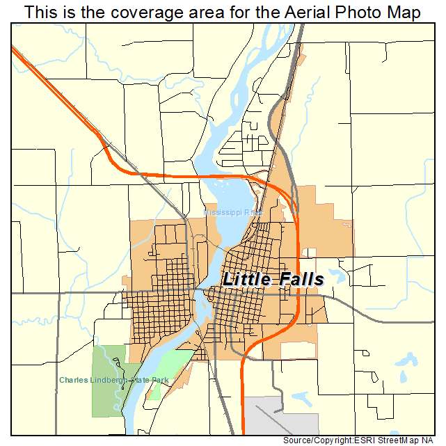 Little Falls, MN location map 
