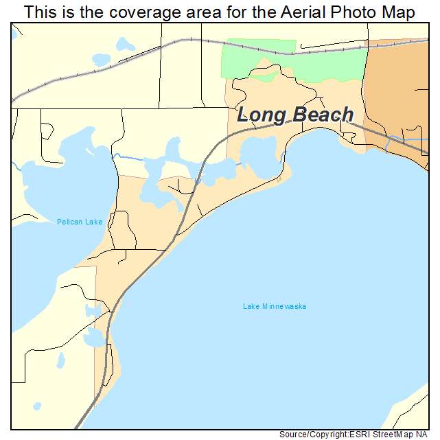 Long Beach, MN location map 