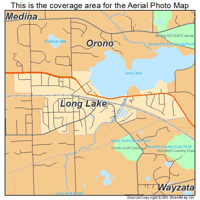 Long Lake, MN location map 