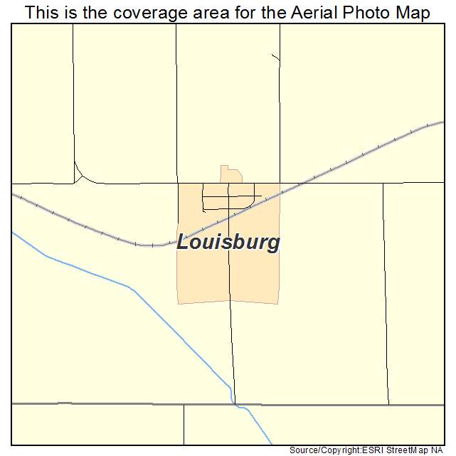 Louisburg, MN location map 