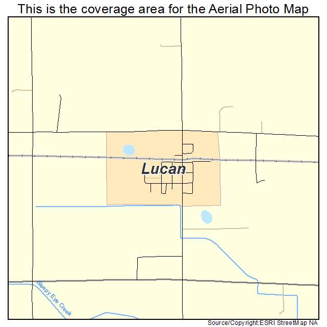 Lucan, MN location map 