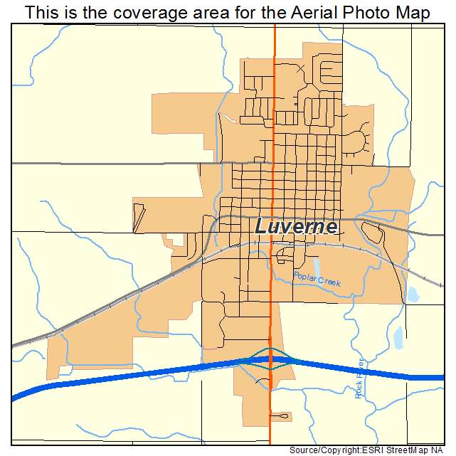 Luverne, MN location map 