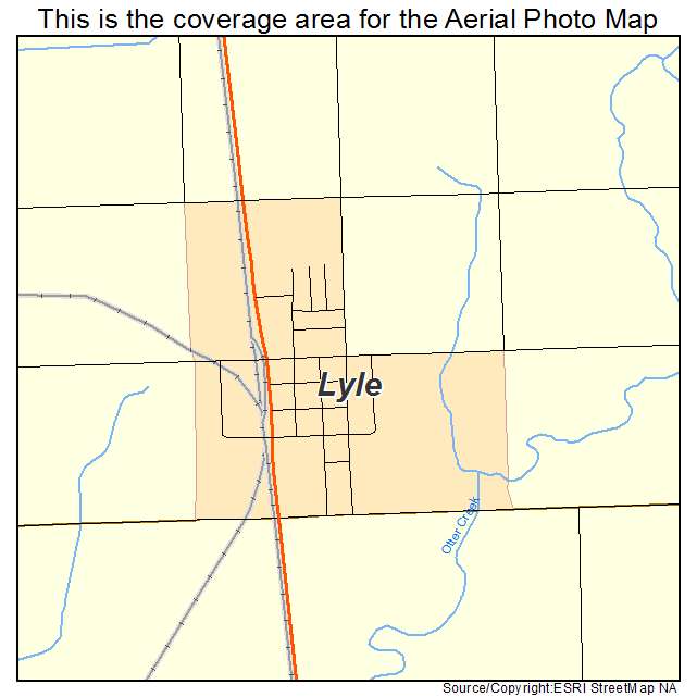Lyle, MN location map 