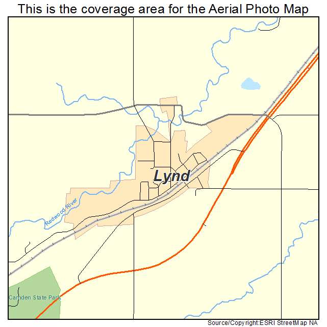 Lynd, MN location map 