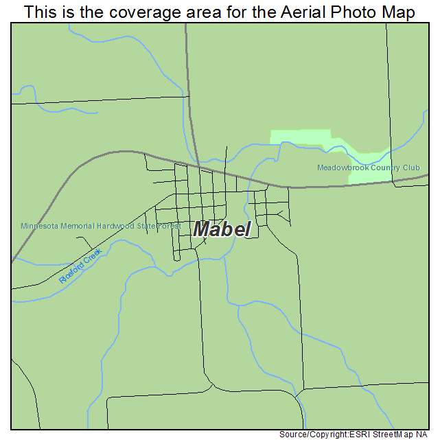 Mabel, MN location map 