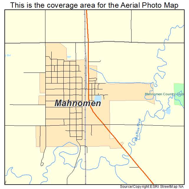 Mahnomen, MN location map 