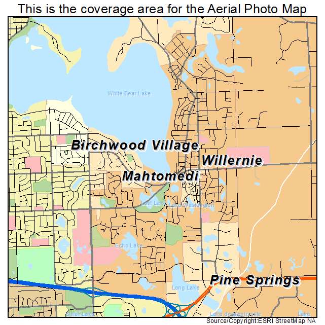 Mahtomedi, MN location map 