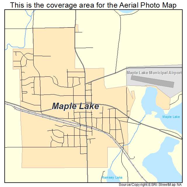 Maple Lake, MN location map 