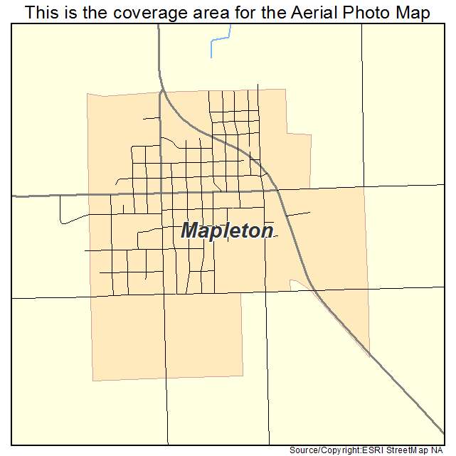 Mapleton, MN location map 