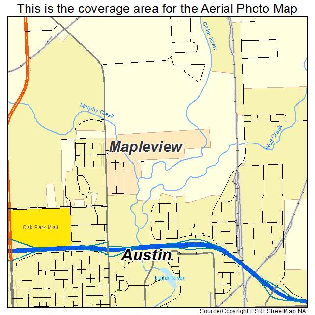 Mapleview, MN location map 