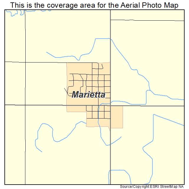 Marietta, MN location map 