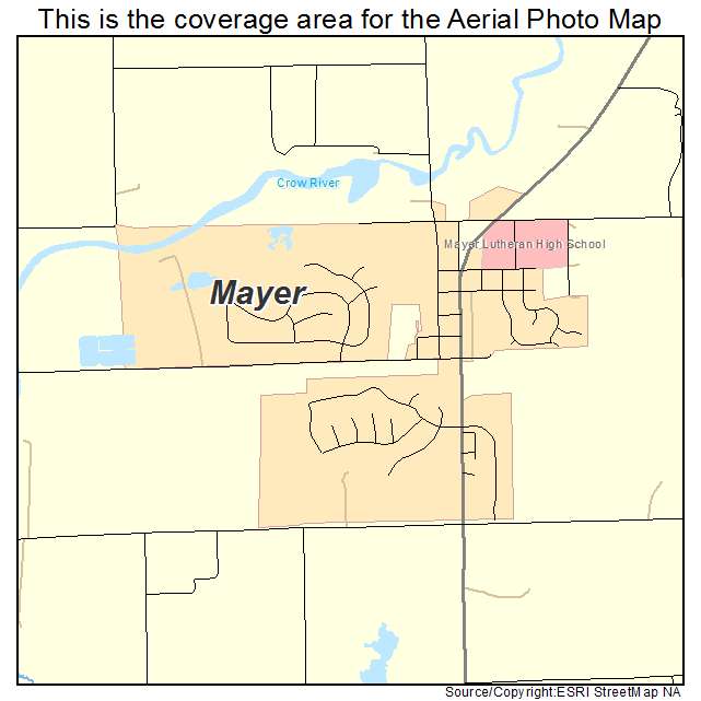 Mayer, MN location map 