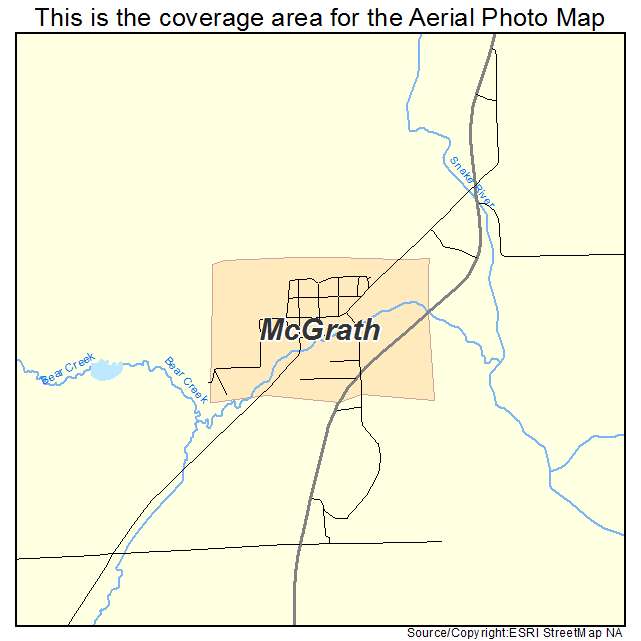 McGrath, MN location map 