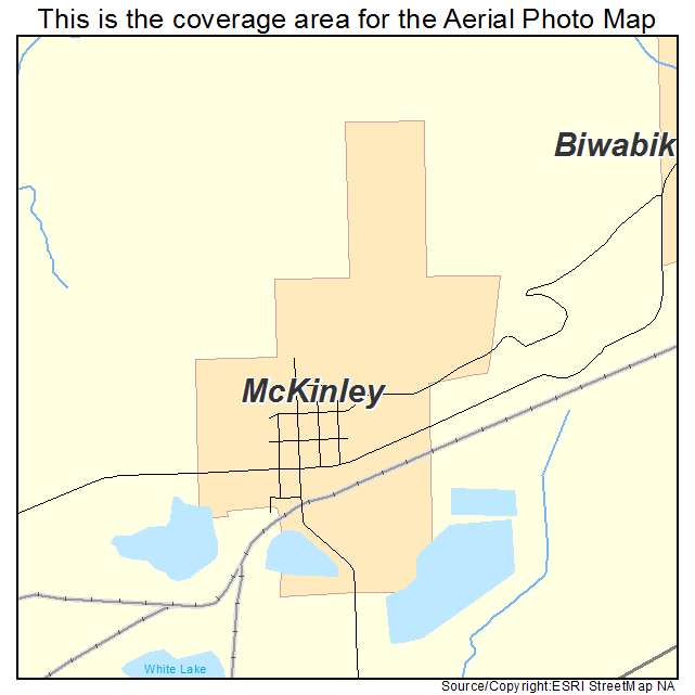 McKinley, MN location map 
